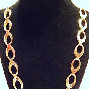Omni Signed Vintage Gold Plated Chain Necklace
